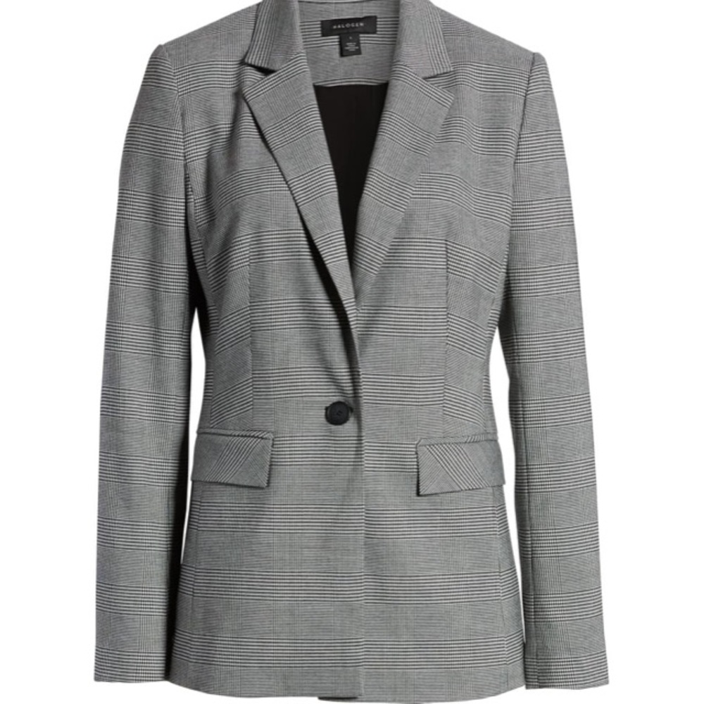 Halogen Black & White Check Blazer